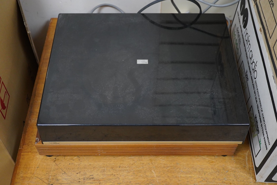 A Linn Sondek LP12 hi-fi transcription turntable record player, serial number 26201